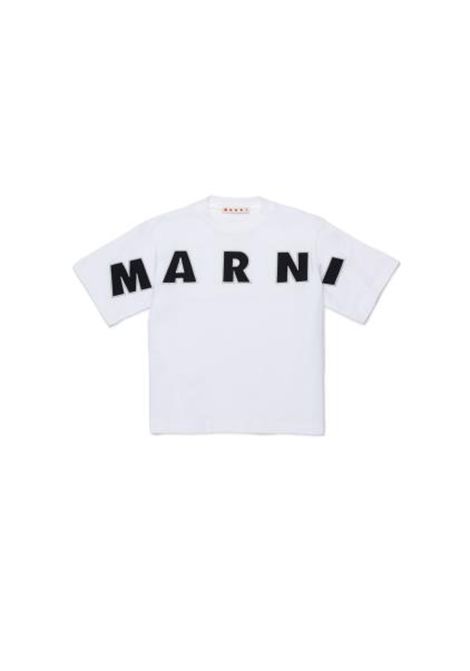 T-shirt con logo MARNI KIDS | M01733 M00RF0M100